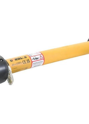 A yellow and black GARDLOC PTO Shaft, measuring 1010mm in length with safety labels and metal connectors attached at each end, features a Sparex S.128703 Friction Disc Clutch for enhanced performance.