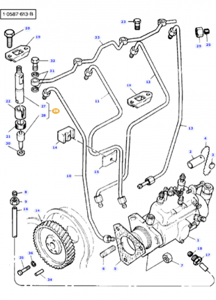 Massey Ferguson - Injector - 1447828M91 - Farming Parts