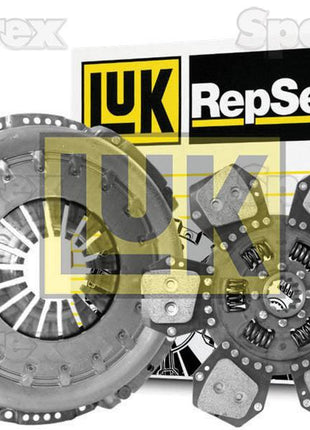 The Sparex LUK RepSet clutch kit (Sparex Part Number: S.147025), featuring a Cerametallic Loose Disc and Standard Damper, with clutch disc and LUK cover clearly displayed in front of the product box.