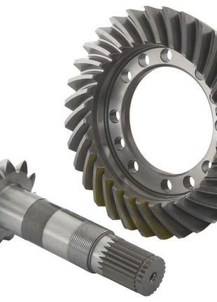 A Crown Wheel and Pinion, Sparex Part Number S.148454, are displayed against a plain background. Commonly used in automotive differentials and categorized under tariff code 8708503500, these components exemplify the precision engineering synonymous with Sparex-quality replacements.