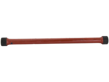 A red cylindrical metal rod with black ribbed caps on both ends, identified by Tariff Code 8708942010, branded as Sparex and known as Torsion Bar (Sparex Part Number: S.148804).