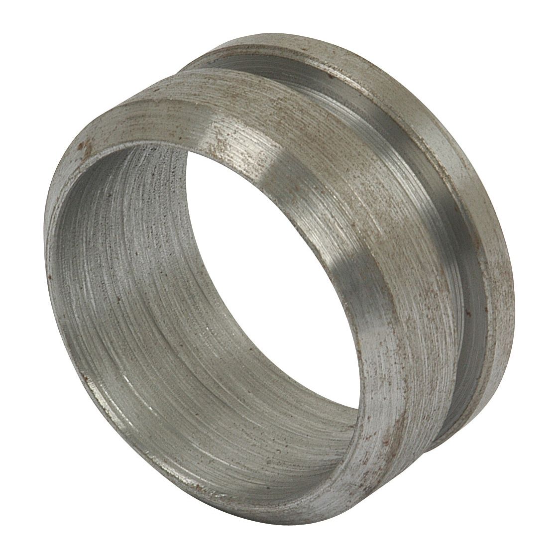 Close-up view of the PTO BEARING-WELD ON-SMALL (Sparex Part No.S.14926), a metallic, grooved ring-shaped object, potentially a weld on machine part or spacer from Sparex.