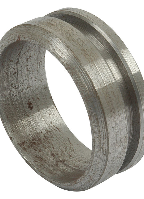 A Sparex PTO BEARING-WELD ON-MEDIUM (Sparex Part No.S.14928) with a grooved outer surface, showing signs of wear and rust, likely used as a medium PTO bearing.