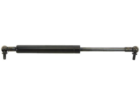 The Sparex Gas Strut (Sparex Part Number S.149518) features a black cylinder and metallic piston rod, with a total length of 435mm, 2100 Pressure N, and ball joint M10 mounting points on both ends.