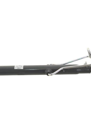 The Top Link (Cat.2/2) Ball and Q.R CBM Hook, M30x3, with a minimum length of 650mm from Sparex (Sparex Part Number: S.150008), is a hydraulic cylinder featuring a clevis on one end and a hook or latch mechanism on the other end, designed with CBM hooks for heavy-duty applications, making it an indispensable addition to your tractor accessories.