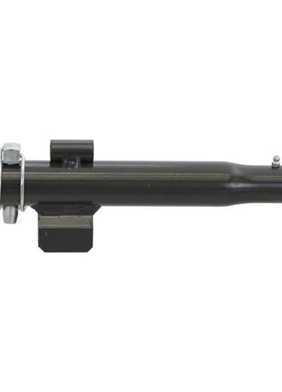 A black adjustable rod from Sparex, known as the Stabiliser (Sparex Part Number: S.150009), featuring metallic spherical rod ends with a ball diameter of 25.4mm, eyebolt diameter of 28mm, and mounting hardware attached. It has a minimum length of 401mm and an M27x3 metric thread for precision installation, making it likely suitable for machinery or vehicle suspension systems.