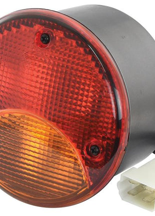 The Sparex Rear Combination Light (Halogen) with red and amber sections, housed in black housing, includes a 12V halogen bulb along with an exposed power connector and wiring, designed specifically for LH fitment. Its Sparex Part Number is S.151639.