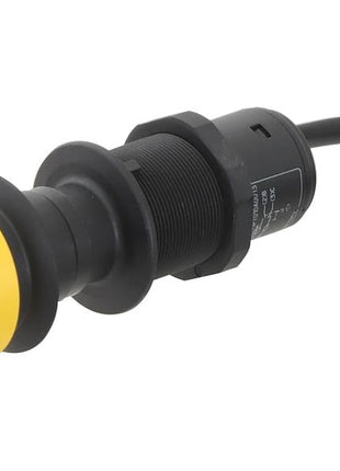 Close-up image of the PTO Switch with a yellow cap, mounted on a black plastic base from Sparex (Part Number: S.152373), and a cable with a connector attachment at the end.