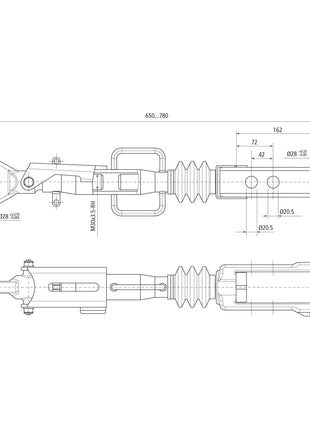 Hydraulic Levelling Box (Supplied with: Hoses), Min. Length: 680mm, Cylinder Bore: 80mm.
 - S.153741 - Farming Parts