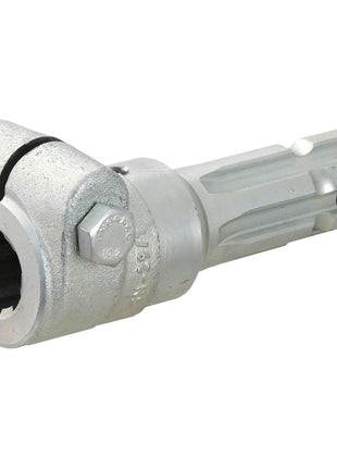 The Sparex PTO Adaptor - Female spline 1 1/8'' - 6 x Male spline 1 3/8'' - 6 with Clamp Bolt (S.15721) is ideal for standard-duty applications, featuring a robust design and secure clamp bolt.