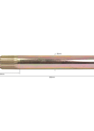 PTO Splined Shaft - One End - 1 3/8'' - 21 Spline, Length: 300mm
 - S.15945 - Farming Parts