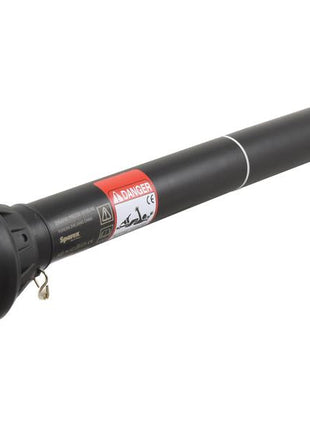 The Sparex PTO Shaft, part number S.162399, is a 1010mm black mechanical power take-off (PTO) shaft featuring a protective cover and a red danger label in the middle, designed specifically for the Sparex PTO Series.