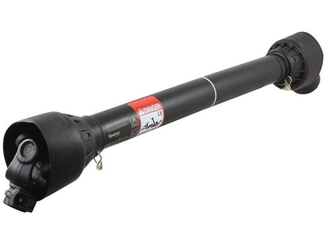 The Sparex PTO Shaft, part number S.162399, is a 1010mm black mechanical power take-off (PTO) shaft featuring a protective cover and a red danger label in the middle, designed specifically for the Sparex PTO Series.