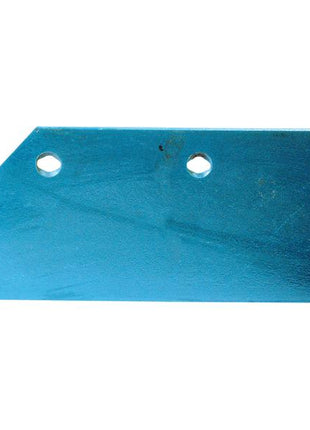 A blue metal Share - LH, 16'' (405mm), in a trapezoidal shape with two circular holes near the top edge, is compatible with primary OE reference 94601.