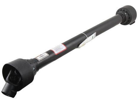 The Sparex PTO Shaft (Sparex Part Number: S.164262), which is black and measures 1010mm in length, features 1 3/8'' x 6 Spline Q.R. connector ends and specific Universal Joint Dimensions; it is used in automotive applications to transmit power from the engine to the wheels.