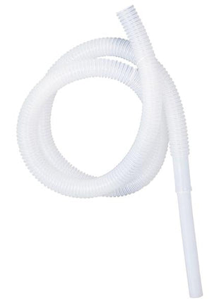 A coiled white Flexible Corrugated PVC hose, the Sparex Dispenser Hose with a 19mm inner diameter and flared end, is perfect for various applications. The hose is 2 meters long and can be identified by the Sparex Part Number: S.165188.