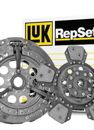 Sparex Clutch Kit without Bearings (Part Number: S.165817) featuring a pressure plate and Cerametallic clutch disc displayed in front of packaging.