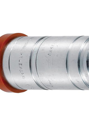 The Faster Quick Release Hydraulic Coupling Female 1/2'' Body x M22 x 1.50 Metric Male Thread by Sparex (Part Number: S.166050) features a red sealing ring and poppet valve, ideal for connecting and disconnecting fluid lines in machinery and equipment.