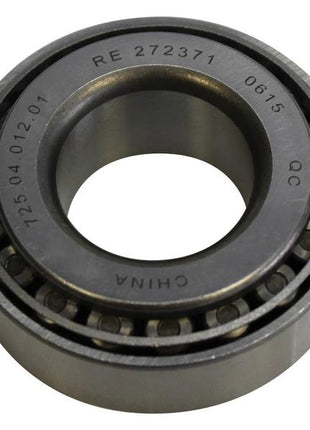 Close-up of a metric cylindrical metal bearing with engraved text, numbers, and country of origin "China. Product: Sparex Taper Roller Bearing (725.04.012.01), Sparex Part Number: S.166847 by Sparex.