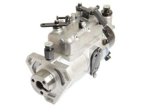 The Sparex Fuel Injection Pump (Part Number S.167216) is a silver mechanical fuel injection pump designed for Perkins engines. It features various nozzles, bolts, and adjustment levers, with a hollow shaft on one end. This pump includes provisions for calibration oil adjustments and integrates a mechanical governor for precise control.