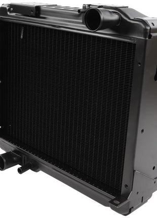 A black automotive radiator from Sparex, specifically the Radiator with Part Number S.168470, featuring a rectangular shape with multiple 50mm inlet and outlet ports.