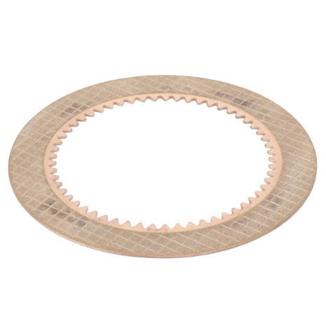 A circular metallic ring with evenly spaced inner teeth and a textured surface, perfect for integrating into Massey Ferguson 1000 Series tractor parts, is the AGCO Massey Ferguson - Disc Clutch Pack - 1688532M1.