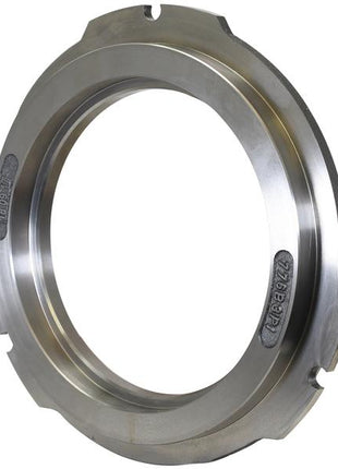 The Brake Piston, Sparex Part Number S.168993, is a metallic circular component with notched edges and engraving, resembling a mechanical or industrial part. It features an Inner Ø 240 mm and Outer Ø 345 mm. This precision piece from Sparex is designed for high-performance applications.