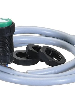 Sparex Push Button Switch (Part Number: S.170327), a green 12V switch with attached wiring, includes two black mounting nuts.