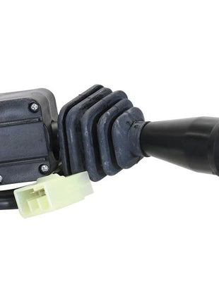 A Forward/reverse lever Switch (Sparex Part Number: S.170350) by Sparex, is a black and green electronic component with a connector and flexible joint, likely part of a machine or vehicle assembly.