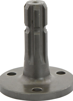 Image of the PTO Shaft - S.17254 by Sparex, a metal mechanical part with a cylindrical shaft featuring 1 3/8'' splines, attached to a flat base with three holes for mounting.