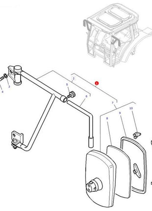 Massey Ferguson - Mirror Kit L/H - 3777056M92 - Farming Parts