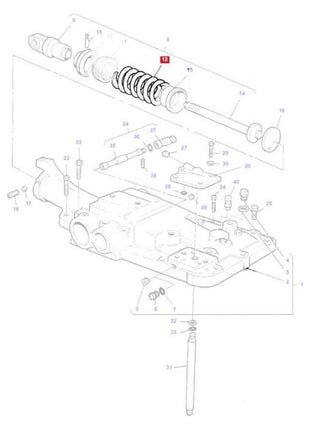 Massey Ferguson - Spring Draft Control - 1661755M2 - Farming Parts