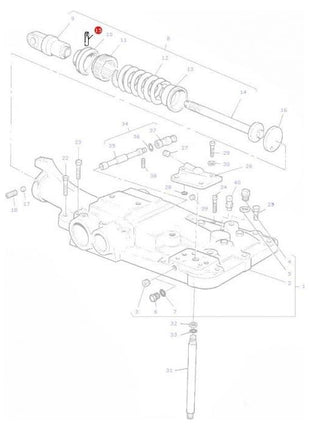 Massey Ferguson - Pin Locking Draft Control - 195573M1 - Farming Parts