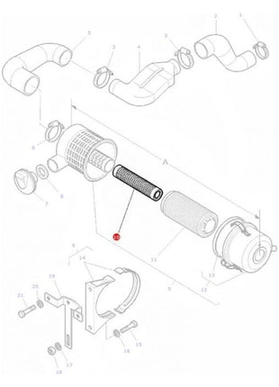 Massey Ferguson - Filter Air Inner - 3901465M2 - Farming Parts