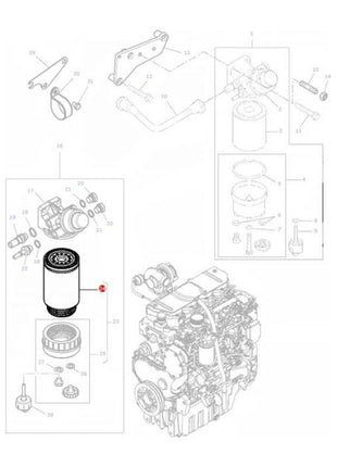 Massey Ferguson - Fuel Filter - 4226708M1 - Farming Parts