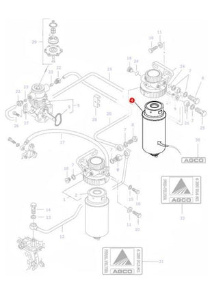 Massey Ferguson - Fuel  Filter - V836862600 - Farming Parts