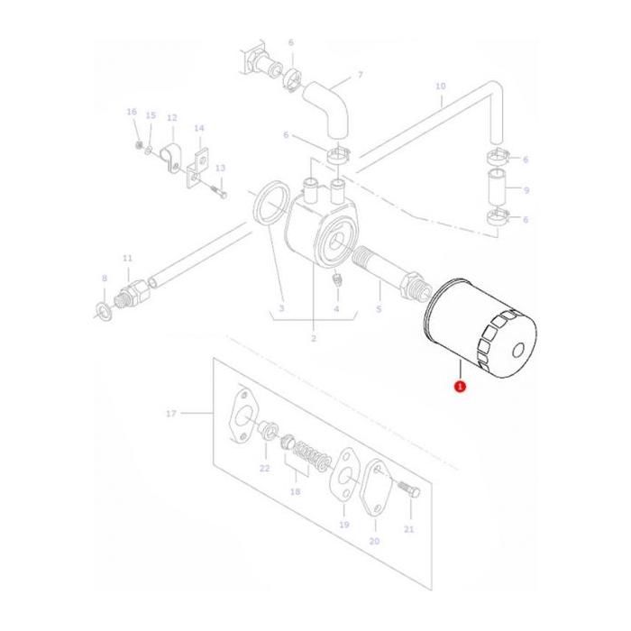 Massey Ferguson - Filter Oil - V836679586 - Farming Parts