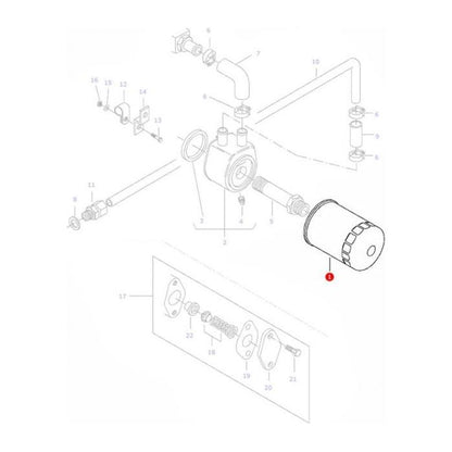 Massey Ferguson - Filter Oil - V836679586 - Farming Parts