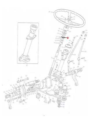 Massey Ferguson - Steering Column O Ring - 1850234M1 - Farming Parts