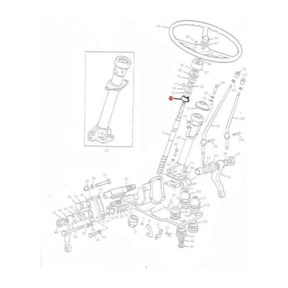 Massey Ferguson - Steering Column Seal - 1850037M1 - Farming Parts
