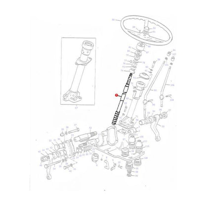 Massey Ferguson - Steering Column - 1850003M92 - Farming Parts