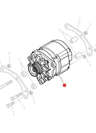 Massey Ferguson - Alternator 120amp - 4279541M93 - 3909794M1 - Farming Parts