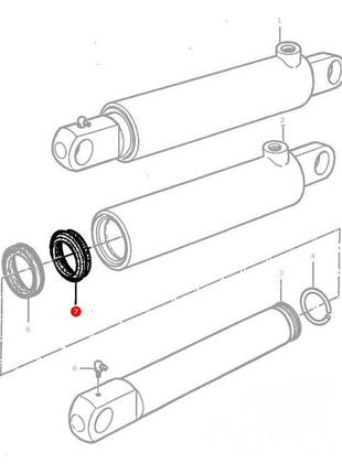 Massey Ferguson - Lift Cylinder Seal - 1606588M1 - Farming Parts
