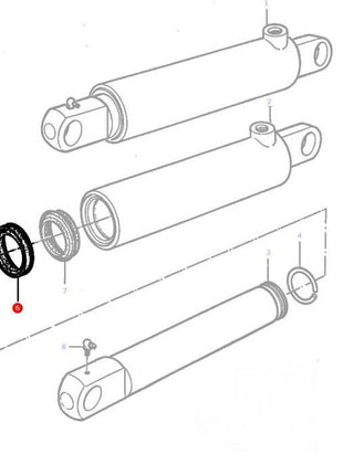 Massey Ferguson - Lift Cylinder Seal - 1606589M1 - Farming Parts