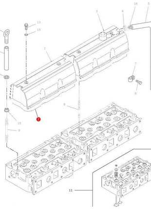 Massey Ferguson - Rocker Cover Gasket - V836667243 - Farming Parts