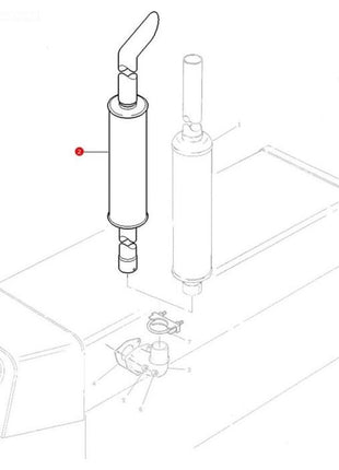 Massey Ferguson - Silencer - 3821782M91 - Farming Parts