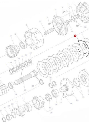 Massey Ferguson - Wet Clutch Tray - 3619156M1 - Farming Parts