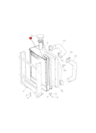 Massey Ferguson - Radiator - 1874964M94 - Farming Parts