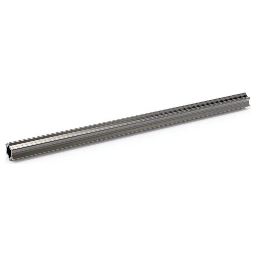 A long, narrow aluminum extrusion with a star profile cross-sectional design for structural applications, the PTO Tube (S5) - 1M (S.24821) by Sparex is engineered to provide exceptional strength and durability.