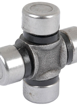 The Sparex Universal Joint - 16 x 40mm (Standard Duty), featuring four cylindrical ends and a cross-shaped center piece, is ideal for various mechanical applications to transmit rotational motion. Now available from Sparex, Part No. S.2494.